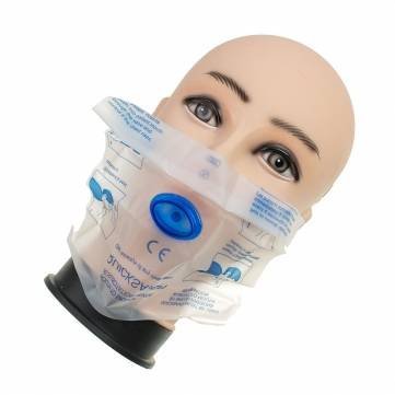 Maschera respiratoria per rianimazione bocca a bocca per RCP