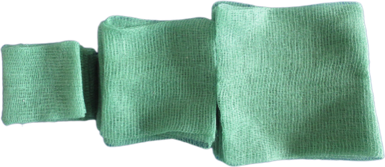 Tampone di garza di cotone verde