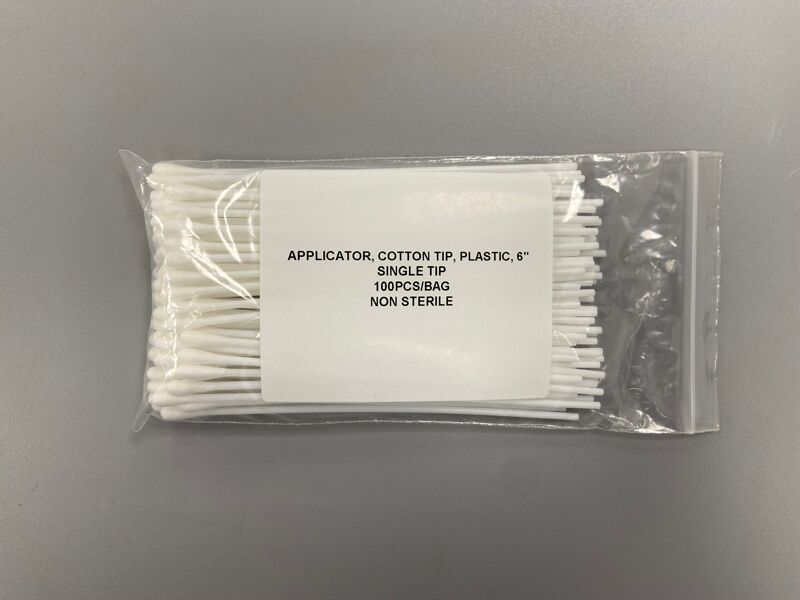 Applicatore in plastica con punta in cotone da 6 pollici non sterile